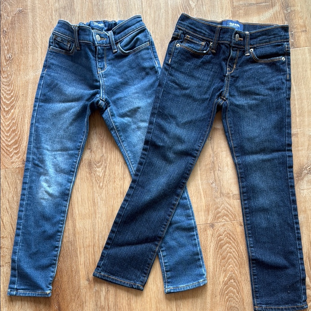 Girls Skinny Jeans Adjustable Waistband Bundle